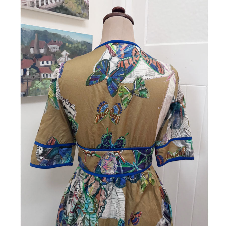 sz 10 Leona Edmiston butterfly dress