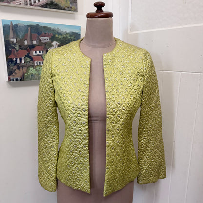 Vintage sparkly lime jacket