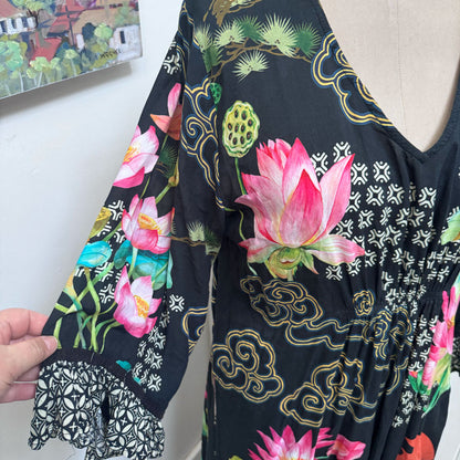 sz X Lula Soul crane dress