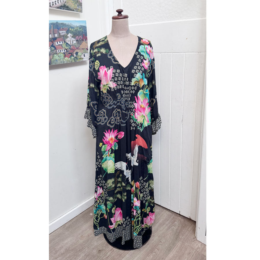 sz X Lula Soul crane dress