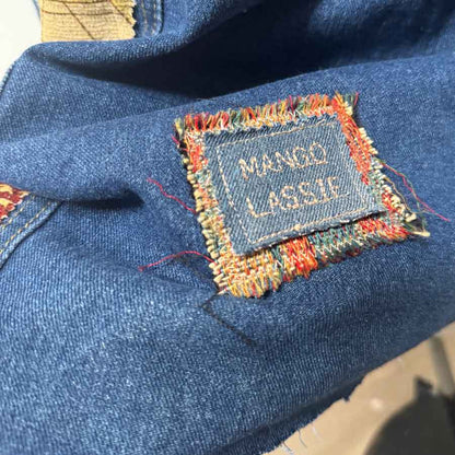 Curvy upcycled denim coat Mango Lassie