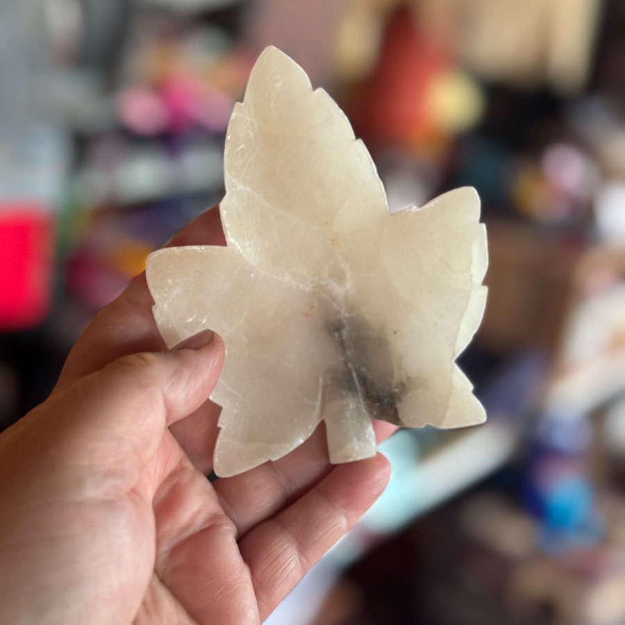 Unusual leaf trinket tray