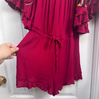 sz 10 Indikah embroidered playsuit