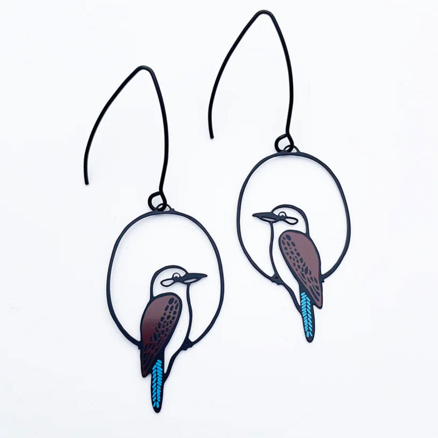 Mini Kookaburra earrings