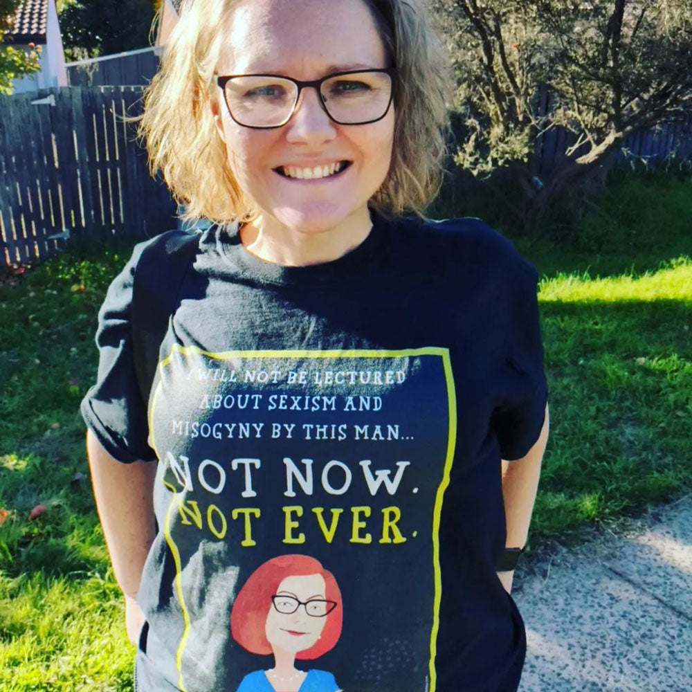 Not Now Not Ever Misogyny t shirt