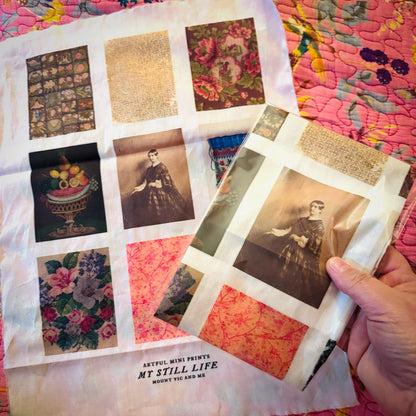 Slow Stitch Artful mini prints