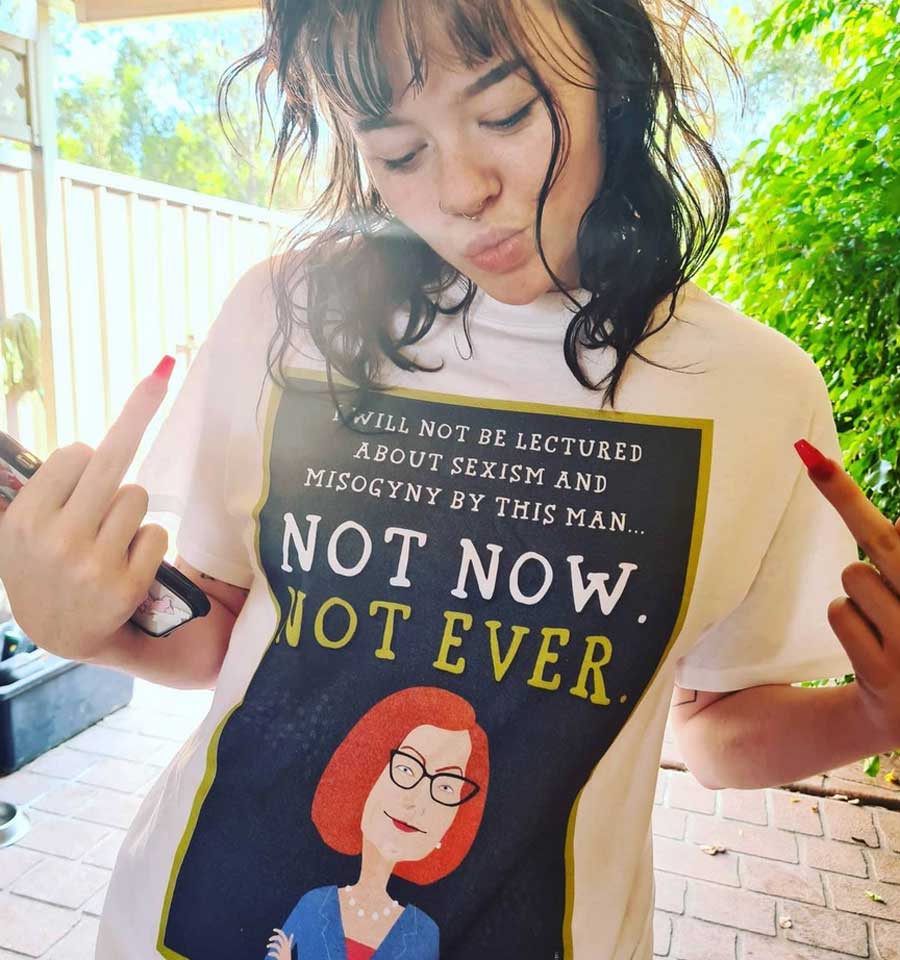 Not Now Not Ever Misogyny t shirt