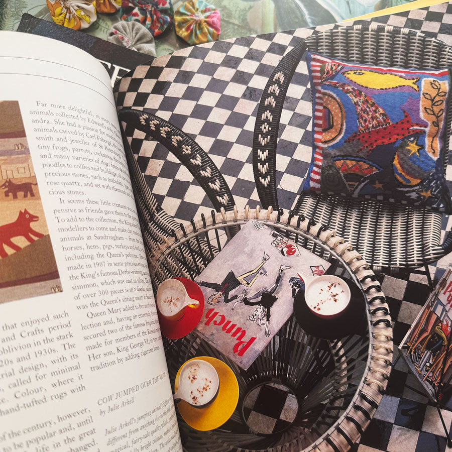 Noah's Ark animals in needlepoint