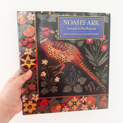 Noah's Ark animals in needlepoint