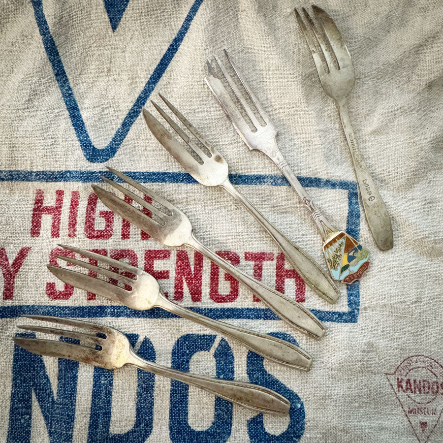 Set 6 pastry dessert forks