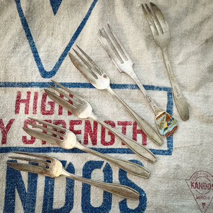 Set 6 pastry dessert forks