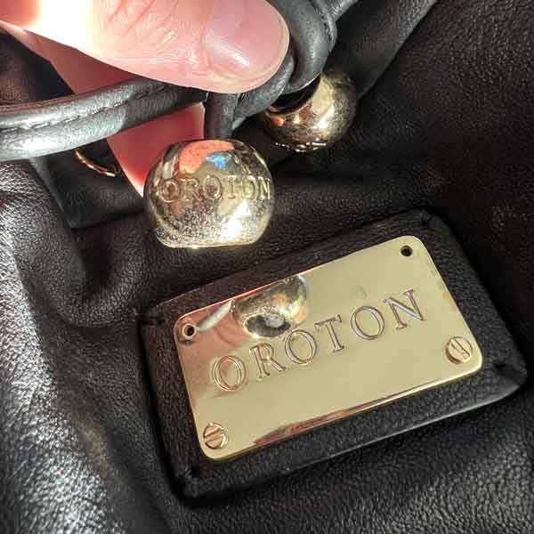 Black Oroton slouch bag