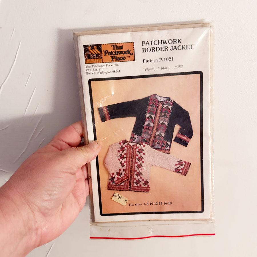 Patchwork border jacket pattern