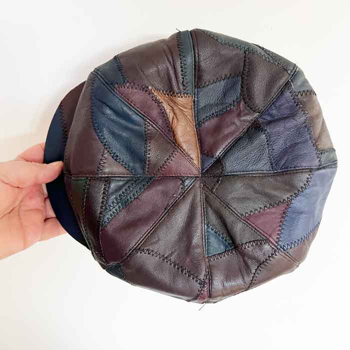 Patchwork flat cap