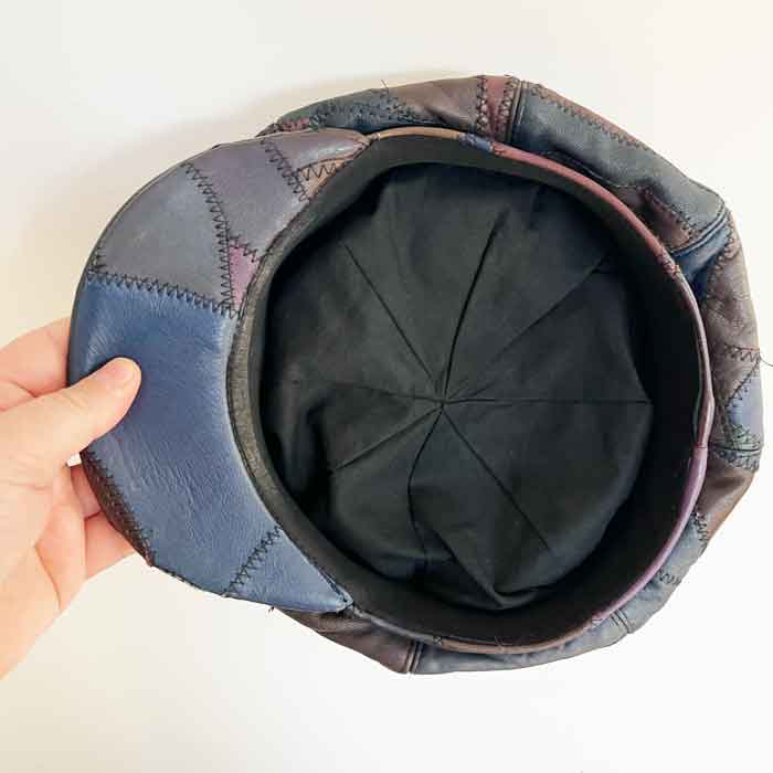 Patchwork flat cap