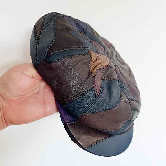 Patchwork flat cap