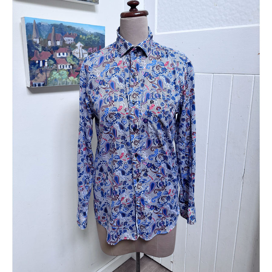 sz M Paul Marc floral shirt