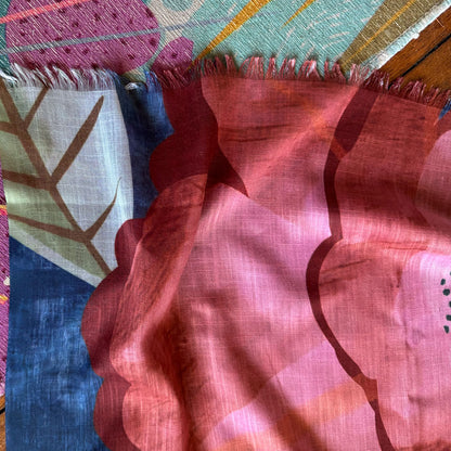 Peacock scarf rectangle