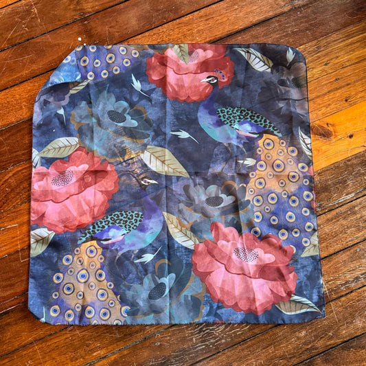 Peacock scarf square