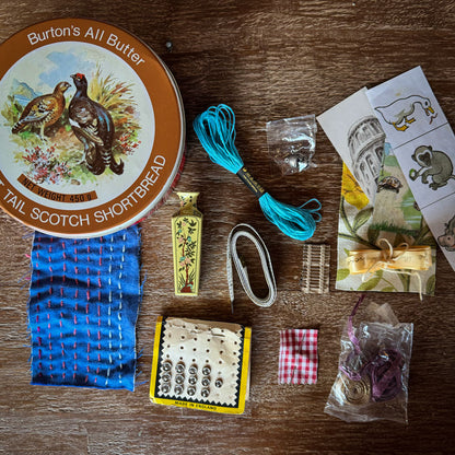 Sewing ephemera and trinket tin 7