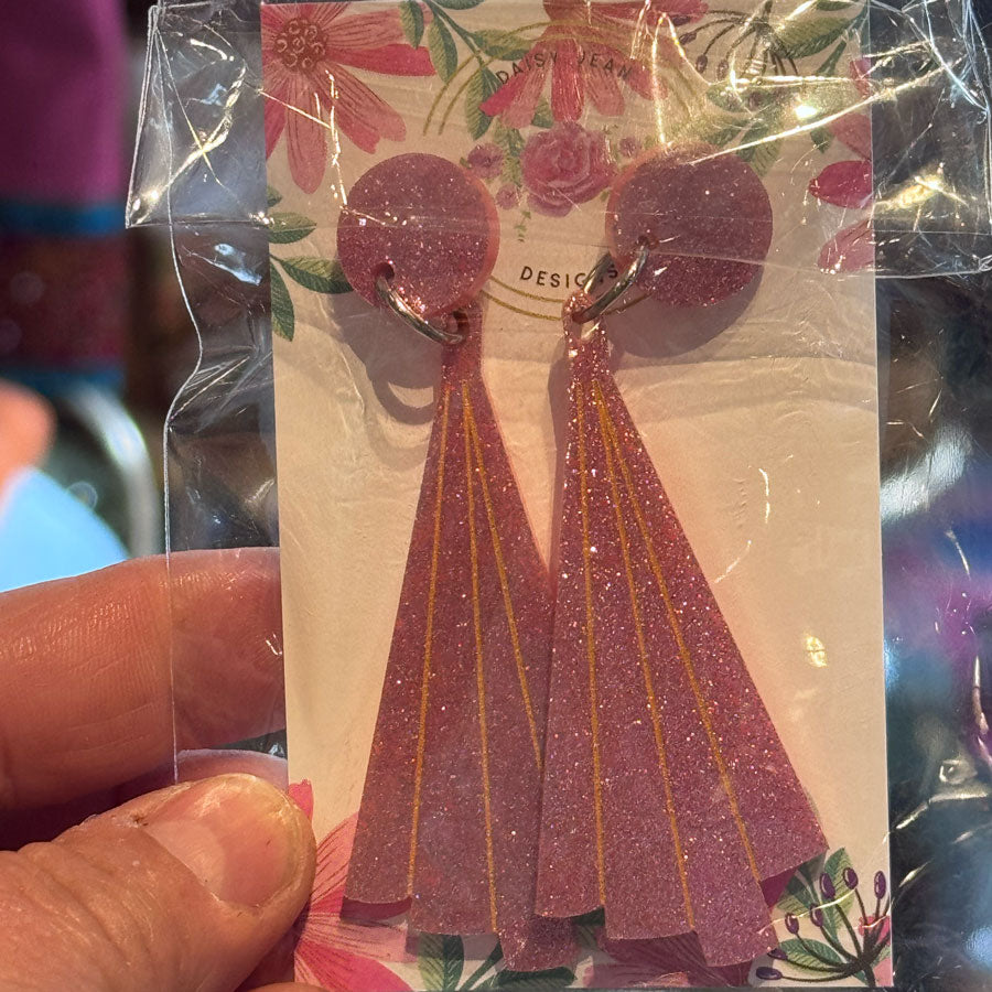 Sparkly heart earrings