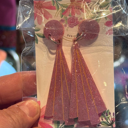 Sparkly heart earrings