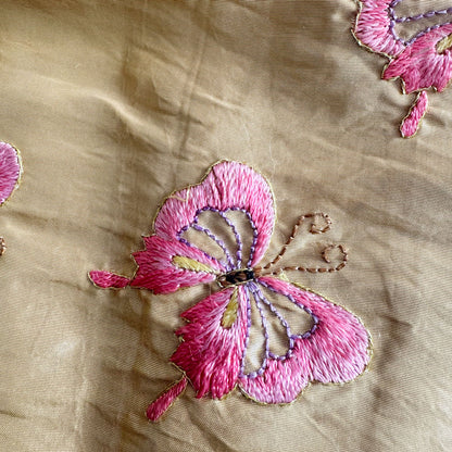 Butterflies embroidered panel