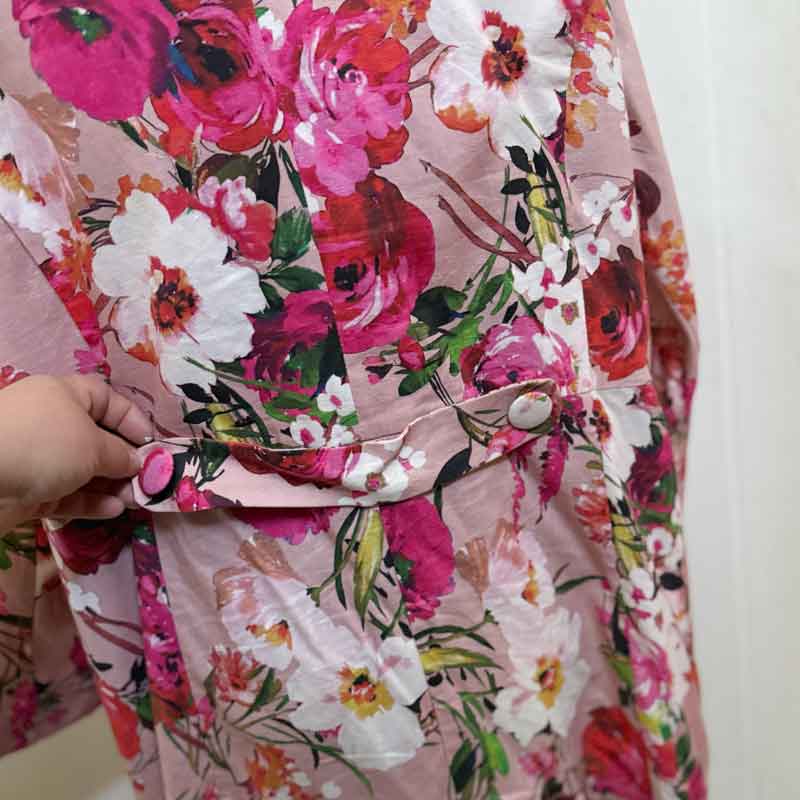 sz 20 Taking Shape pink floral coat