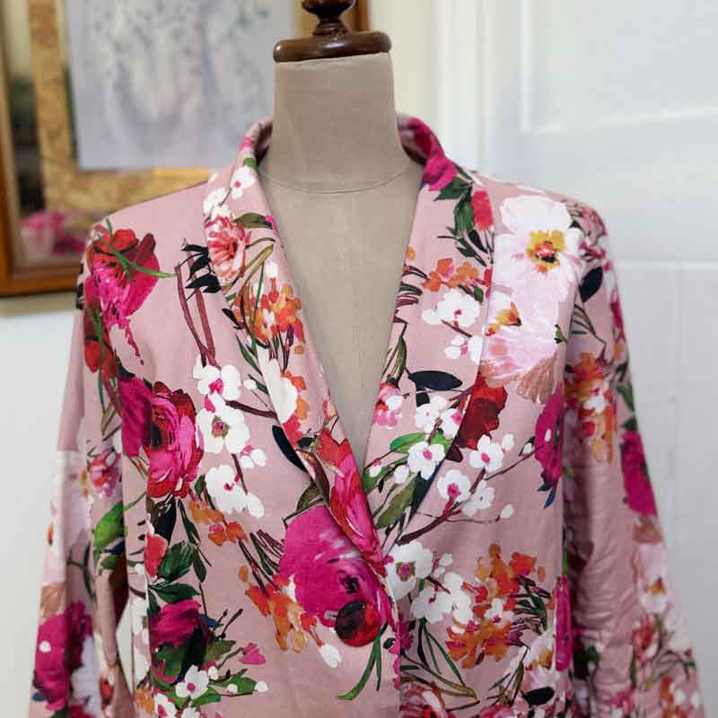 sz 20 Taking Shape pink floral coat