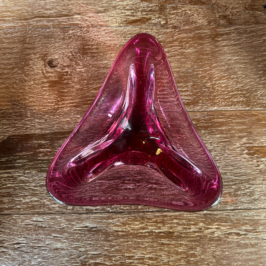 Rose pink italian style retro glass