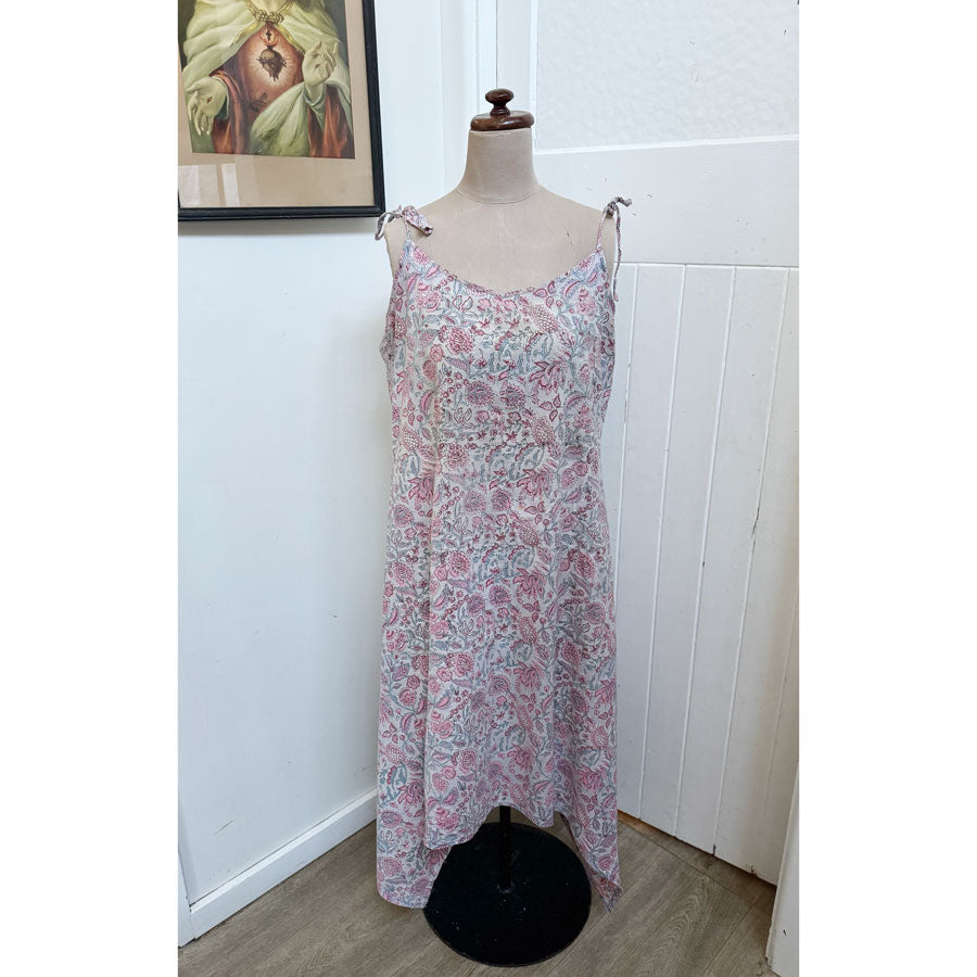 sz L Walton pink Indian cotton dress