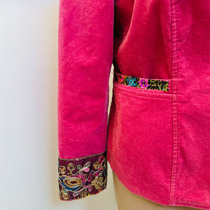 sz 14 dusty pink upcycled jacket