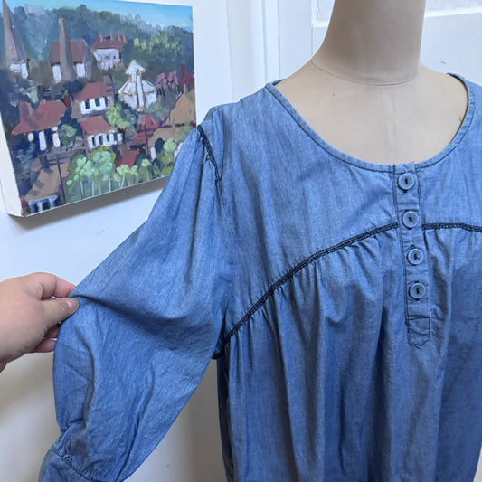 sz 2X plus smock top
