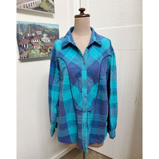 sz 22 1980s western ladies shirt