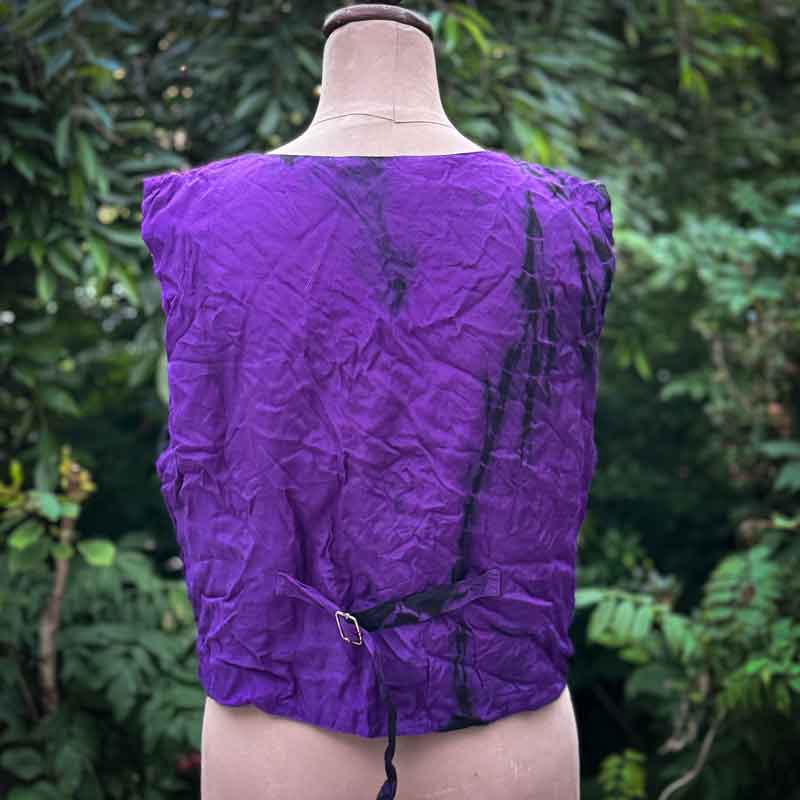 Free size purple hippy vest