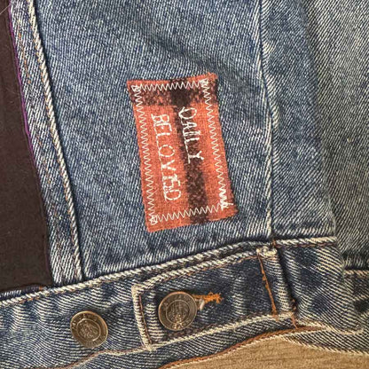 sz M Purple Reign mens denim jacket