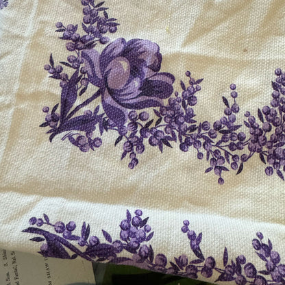 Purple vintage tablecloth