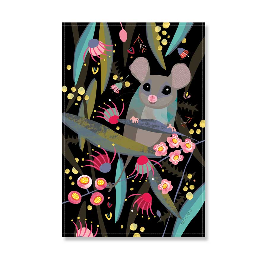 Eastern Pygmy Possum tea towel