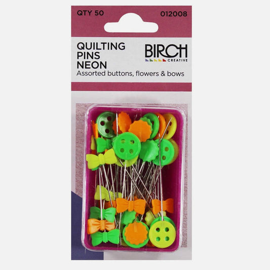 Quilting pins neon