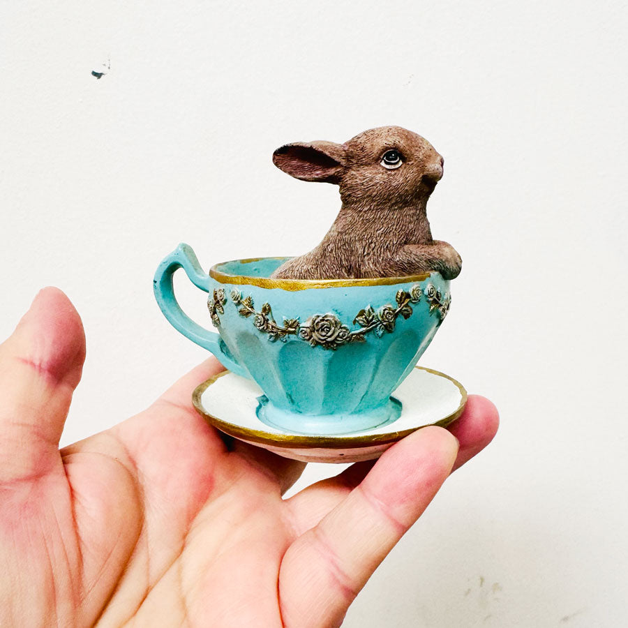 Rabbit in tea cup