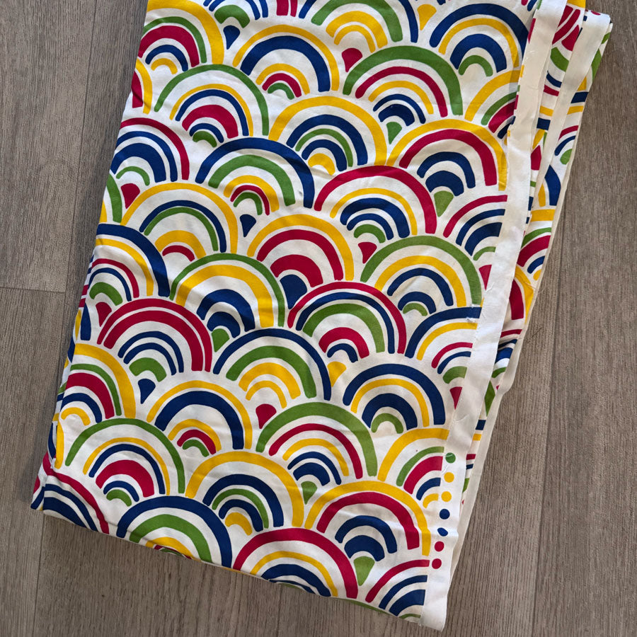 Rainbow cotton drill fabric
