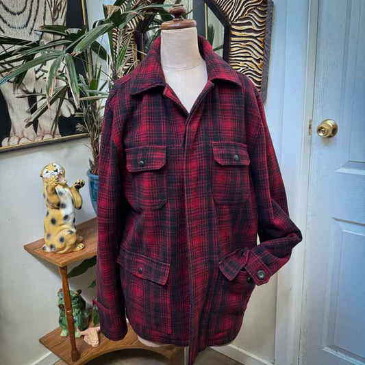 sz XXL red check Industrie jacket