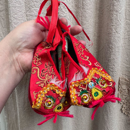 Red Chinese toddler shoes