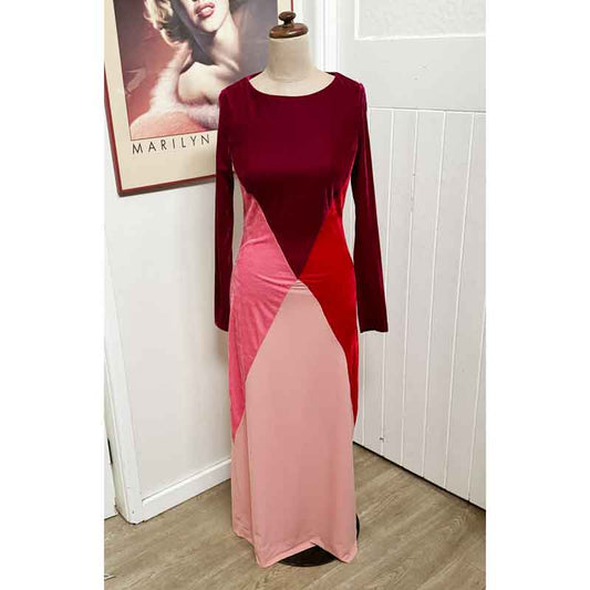 sz 8 Red Velvet evening dress