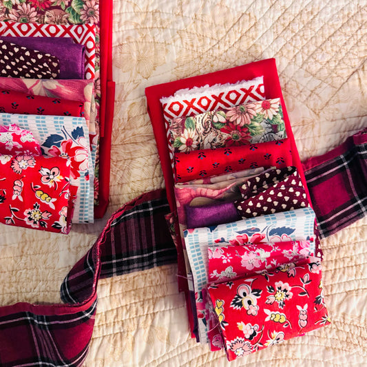 Red fabric pack