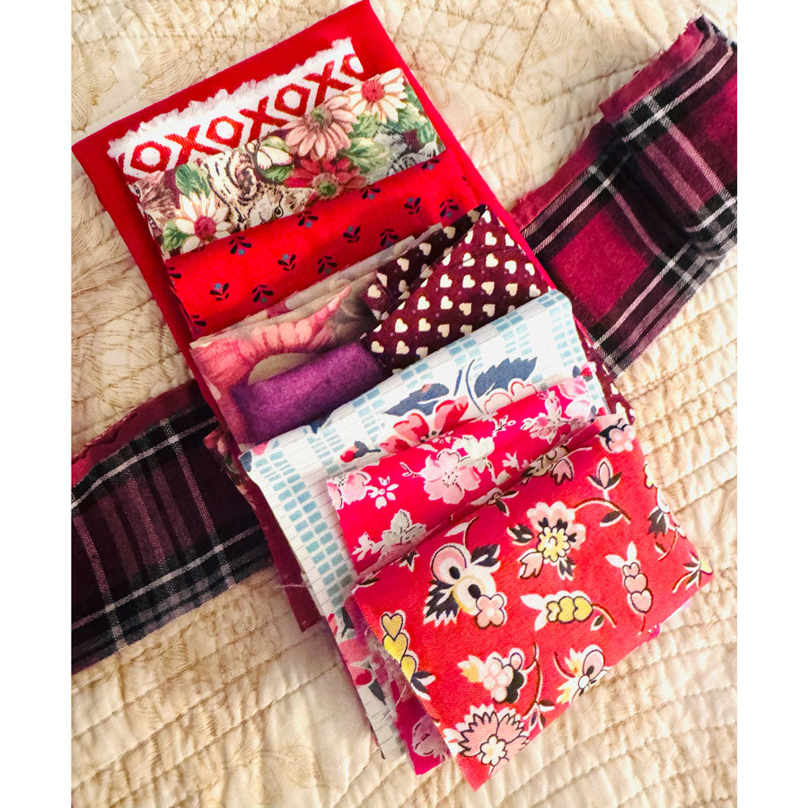 Red fabric pack