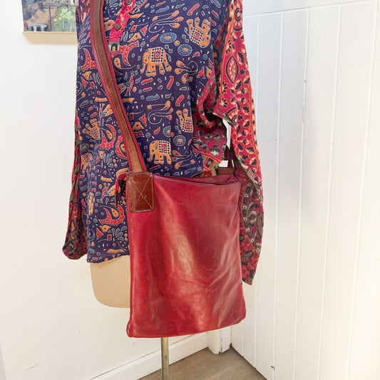 Red Cecilé Jeanne leather bag