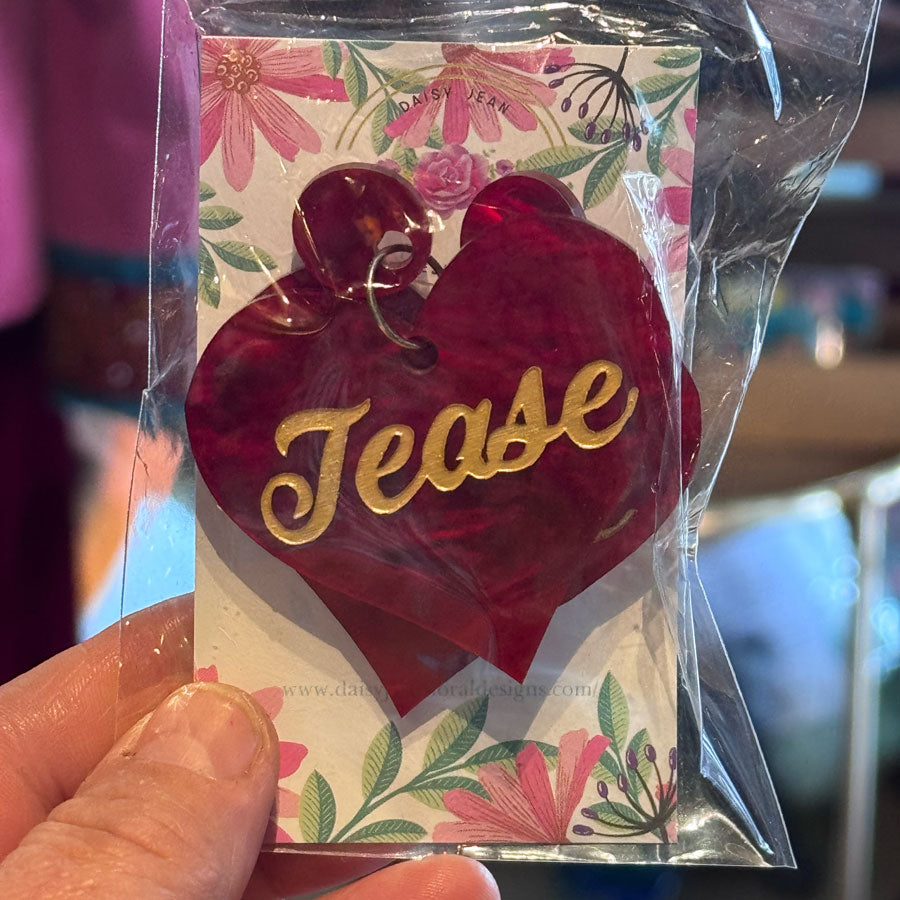 Sparkly heart earrings