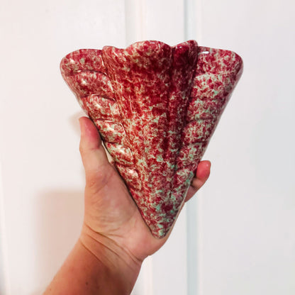 1940s red wall vase