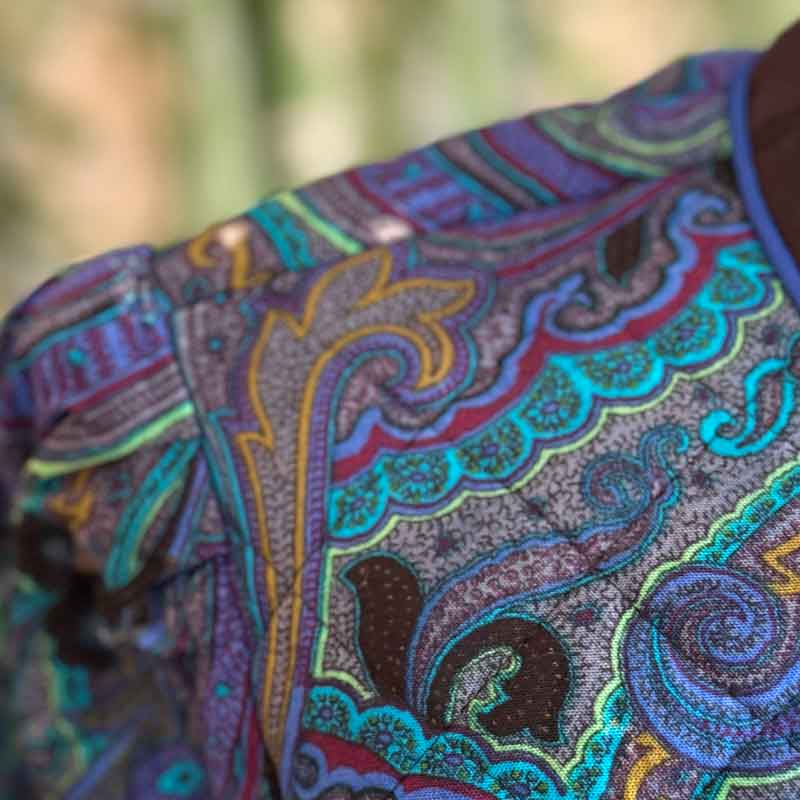 sz 12 vintage blue paisley suit